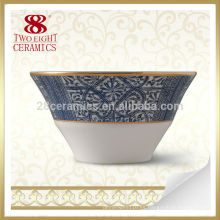 cuenco de porcelana azul y blanco chino, cuenco de arroz azul clásico